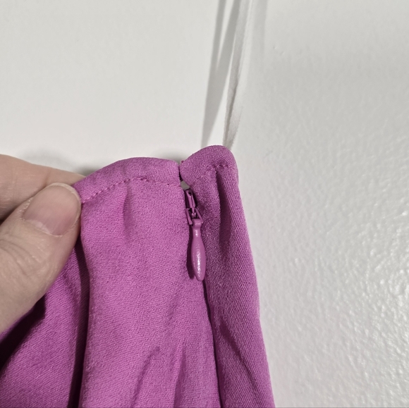 NWT The Wolf Gang Montana One Shoulder Mini Dress in Lotus Pink XS - Picture 6 of 9